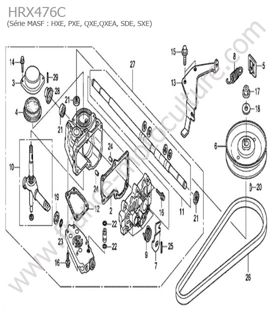 Transmission hydro HONDA HRX476C
