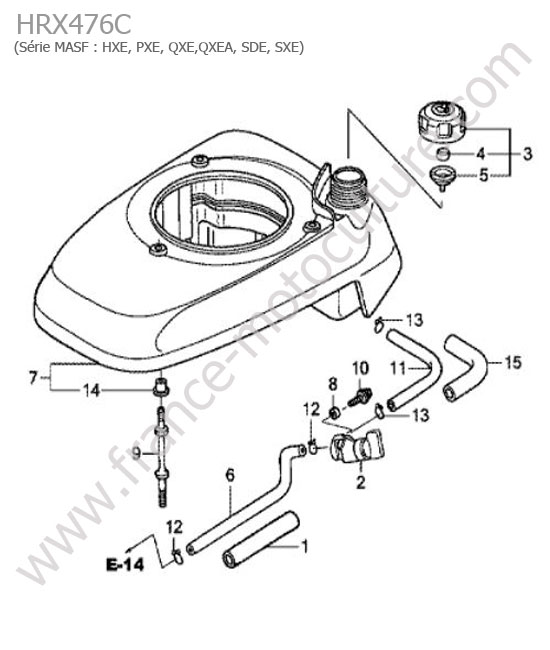 Reservoir HONDA HRX476C