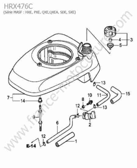 HONDA - HRX476C : Reservoir