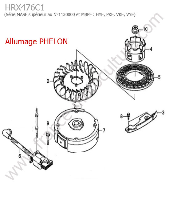 Allumage (phelon) HONDA HRX476C1