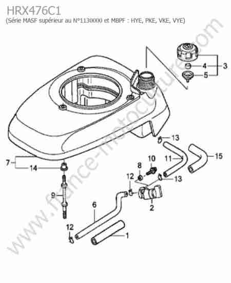 HONDA - HRX476C1 : Reservoir 1