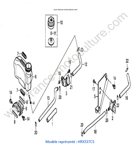 Reservoir - C5 HONDA HRX537