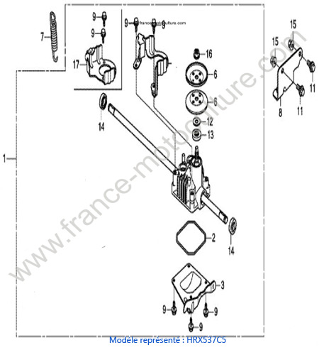 Boite vitesse 2 - C5 HONDA HRX537
