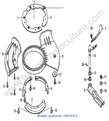 Obturateur - C5 HONDA HRX537