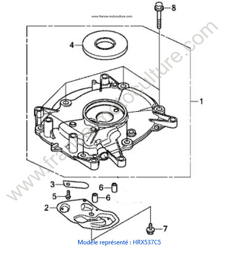 Carter inferieur - C5 HONDA HRX537