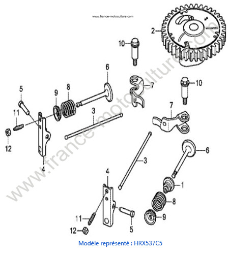 Arbre cames / soupapes - C5 HONDA HRX537