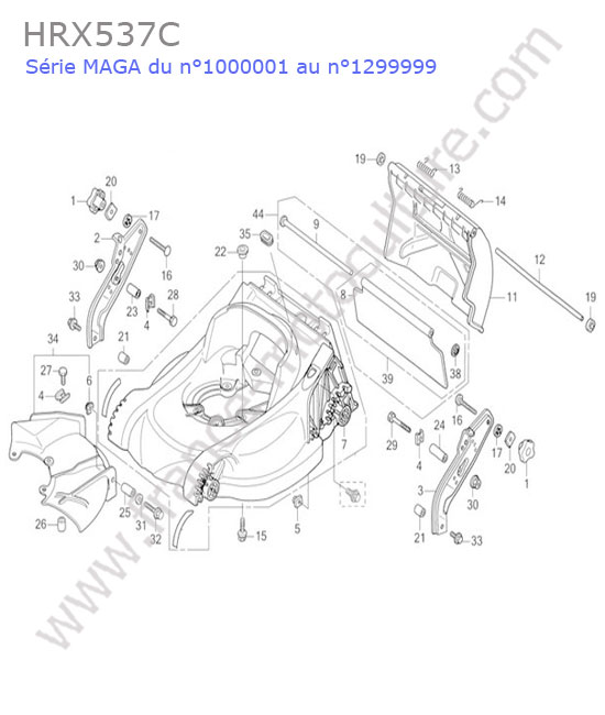 HONDA - HRX537C : Carter coupe