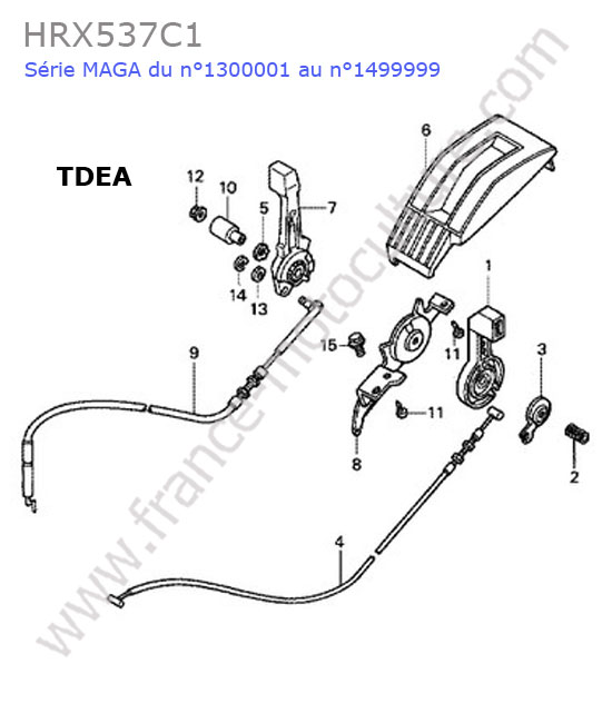 HONDA - HRX537C1 : Accelerateur (tdea)
