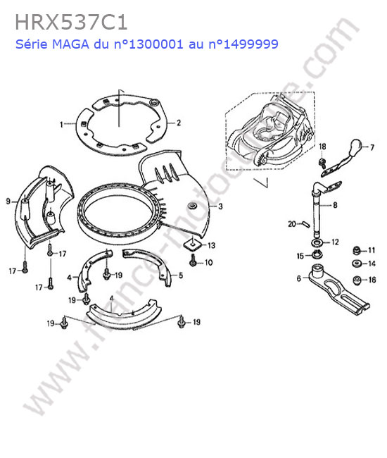 Obturateur HONDA HRX537C1