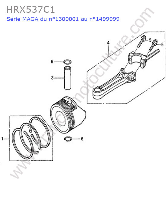 Pistonbielle HONDA HRX537C1