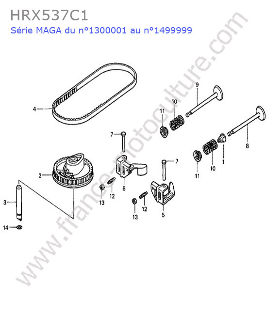 Culbuteurs / soupape HONDA HRX537C1