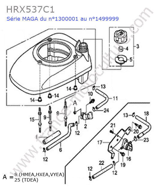 Reservoir HONDA HRX537C1