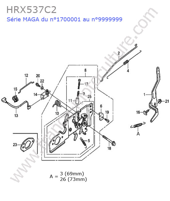 HONDA - HRX537C2 : Regulateur
