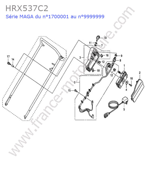 Batterie / faisceau HONDA HRX537C2