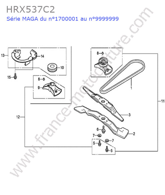 HONDA - HRX537C2 : Lame