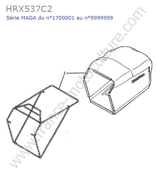 HONDA - HRX537C2 : Sac herbe