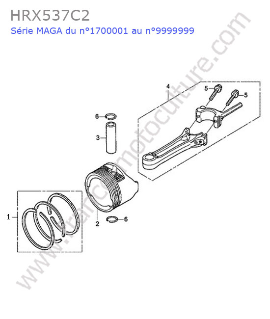 Piston HONDA HRX537C2