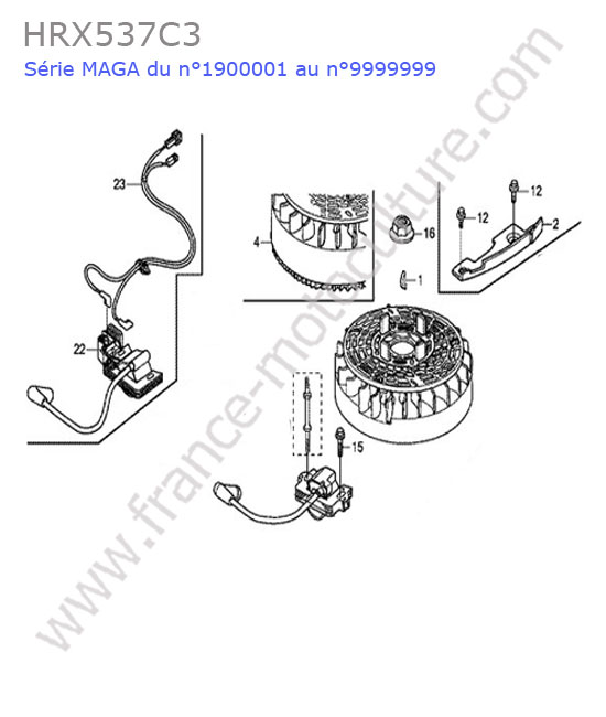 Allumage HONDA HRX537C3
