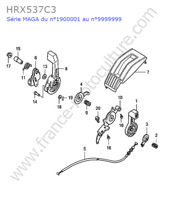 Accelerateur HONDA HRX537C3