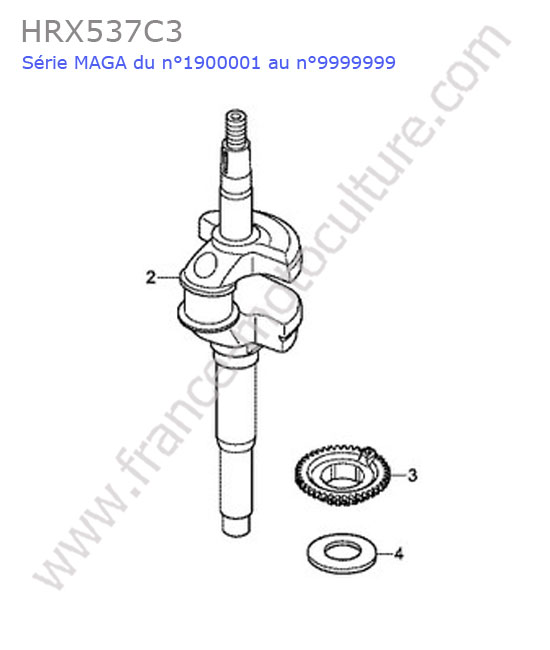 Vilebrequin 2 HONDA HRX537C3