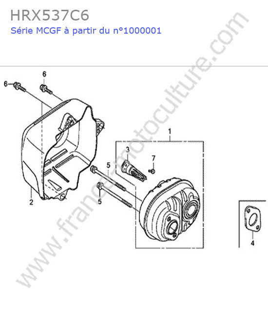 Silencieux HONDA HRX537C6