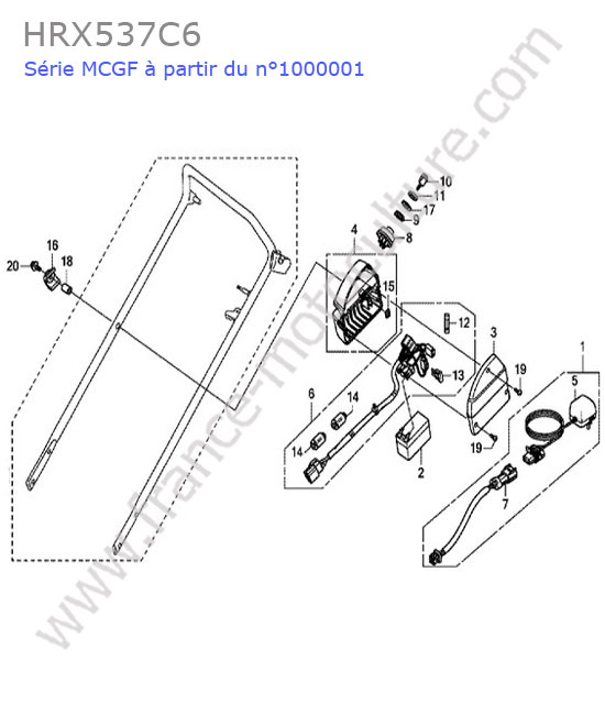 Batterie / faisceau HONDA HRX537C6
