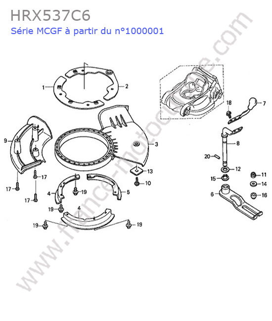 Obturateur HONDA HRX537C6