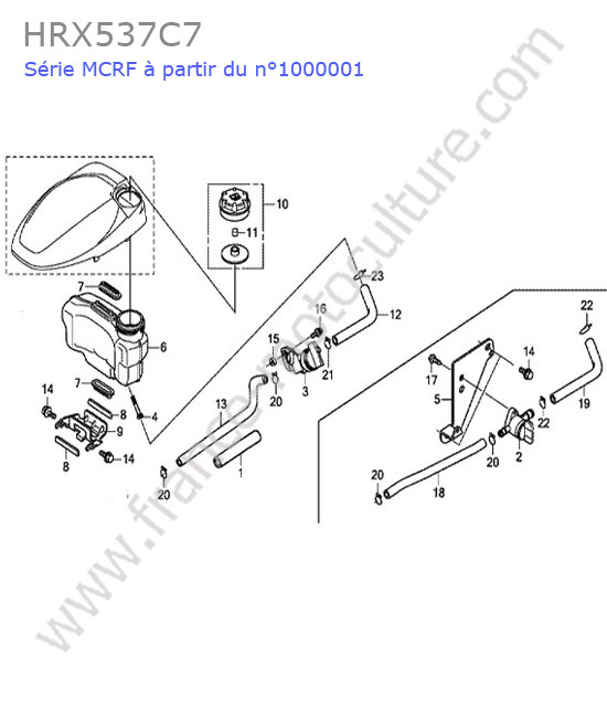Reservoir HONDA HRX537C7