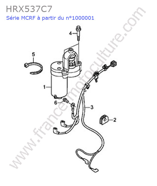 Demarreur electrique HONDA HRX537C7