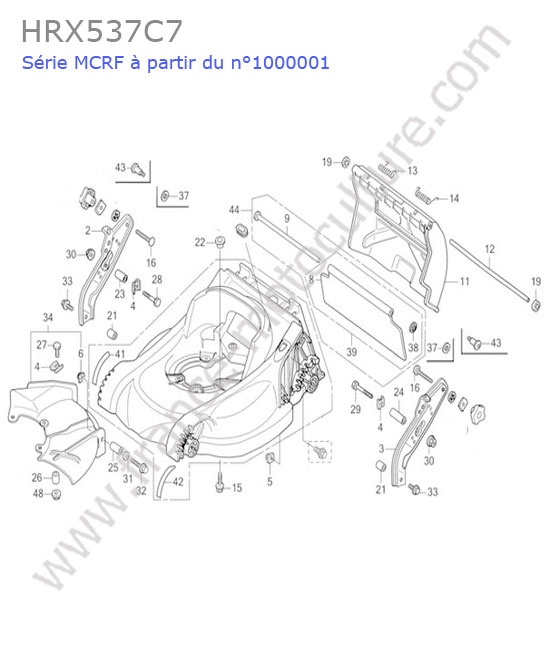 HONDA - HRX537C7 : Carter coupe