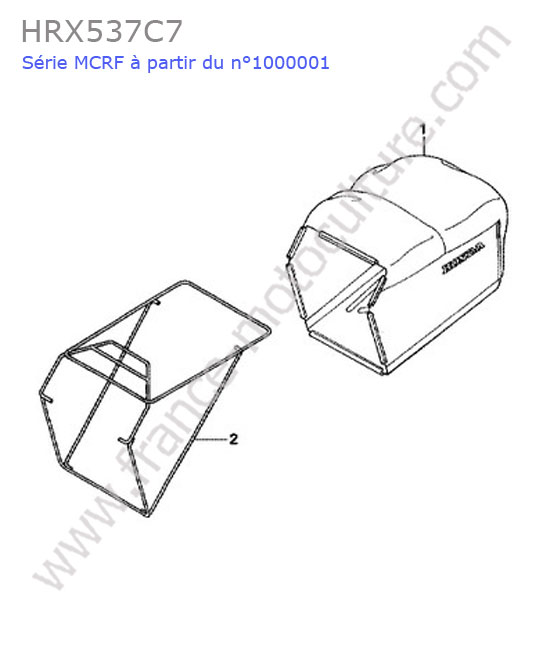 HONDA - HRX537C7 : Panier