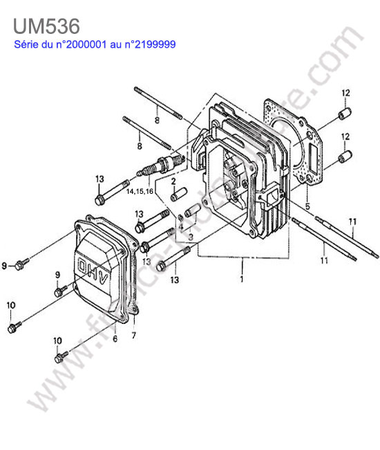 Culasse HONDA UM536