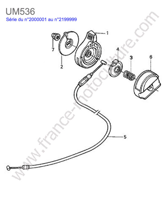 Accelerateur HONDA UM536