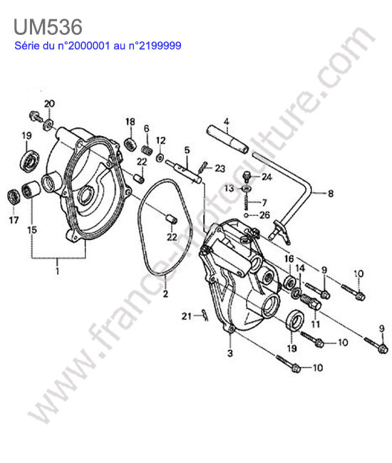 Carter transmission HONDA UM536