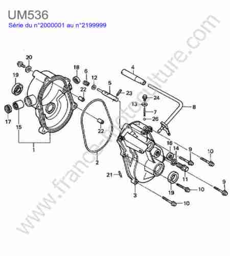 HONDA - UM536 : Carter transmission