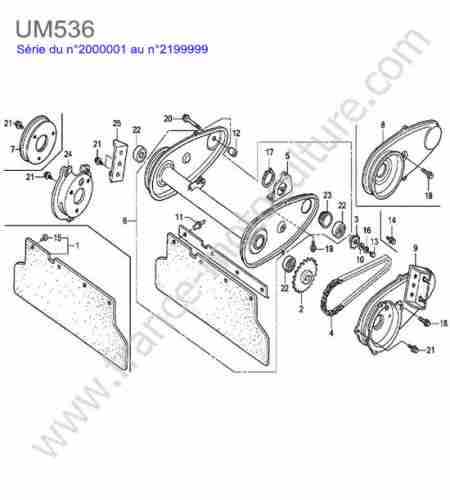 HONDA - UM536 : Chaine transmission