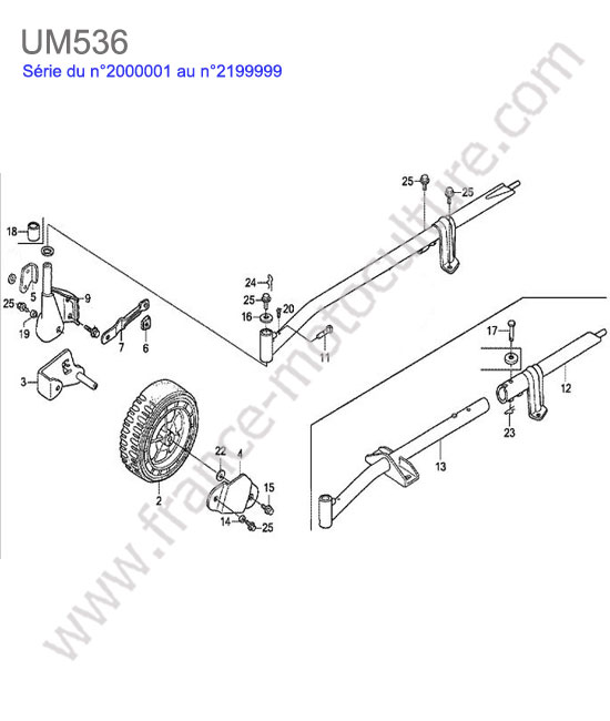 Roue avant HONDA UM536