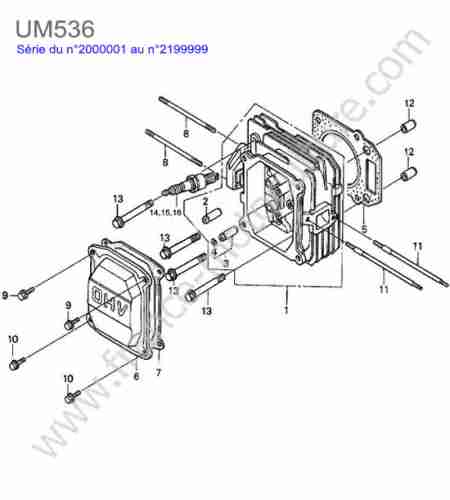 HONDA - UM536 : Culasse