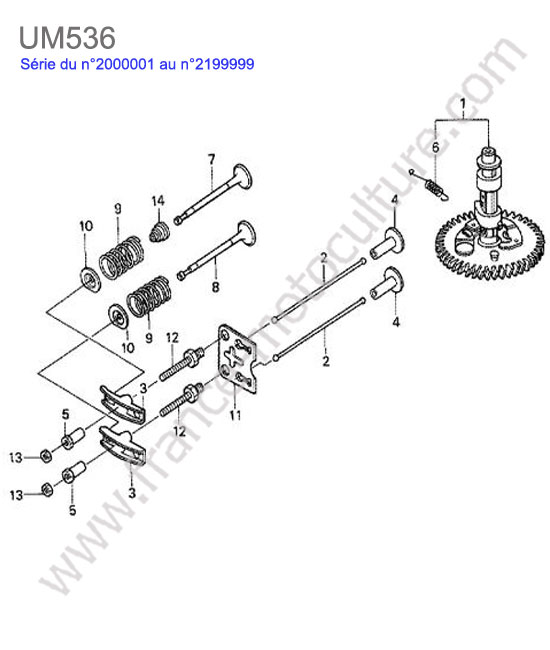 Arbre cames HONDA UM536