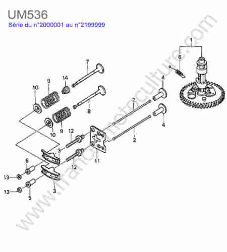 HONDA - UM536 : Arbre cames