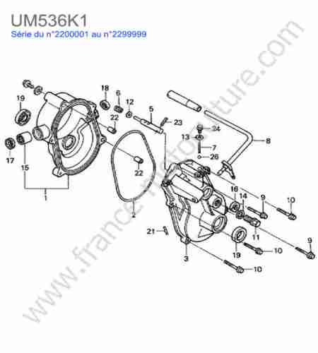 HONDA - UM536K1 : Boitier transmission