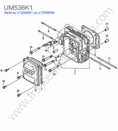 HONDA - UM536K1 : Culasse