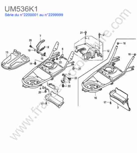 HONDA - UM536K1 : Chassis