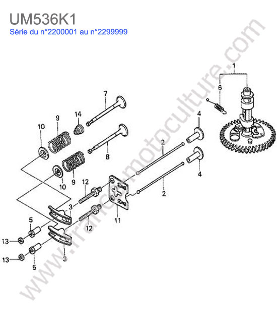 Arbre cames HONDA UM536K1
