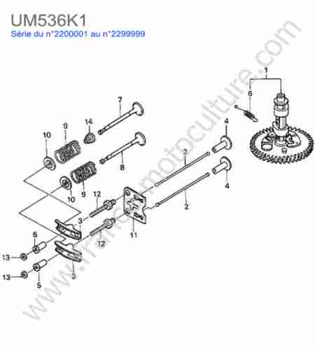 HONDA - UM536K1 : Arbre cames