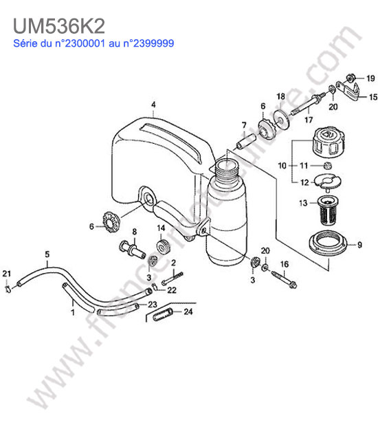 Reservoir HONDA UM536K2