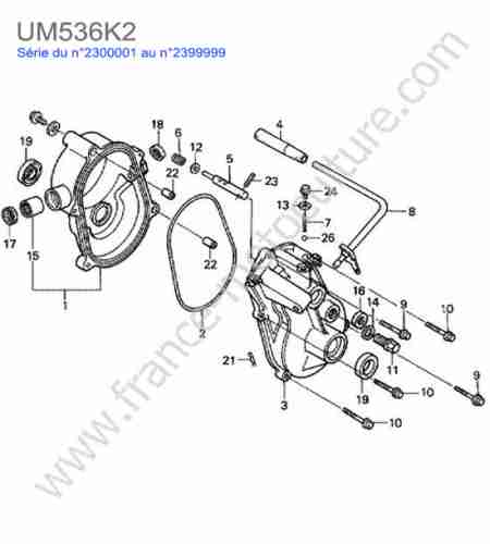 HONDA - UM536K2 : Carter transmission