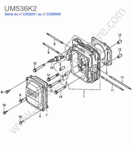 HONDA - UM536K2 : Culasse