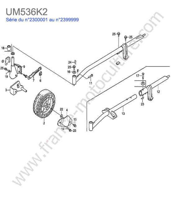 Roue avant HONDA UM536K2