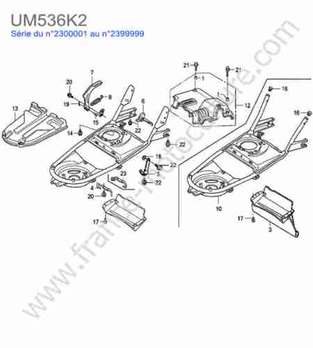 HONDA - UM536K2 : Chassis